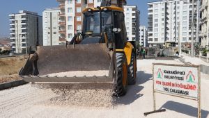 Karaköprü'de yol açma çalışmaları tam hız devam ediyor