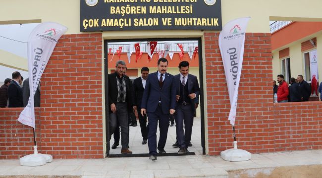 Karaköprü Kırsalında Çok Amaçlı Salonlar Yükseliyor