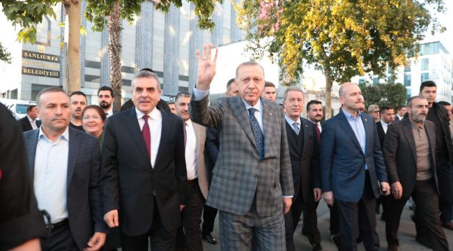 Cumhurbaşkanı Erdoğan, Şanlıurfa'nın 100. Kurtuluş Yılını Kutladı