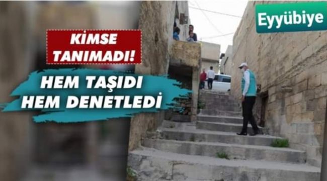 Urfa'da belediye başkanı yeleğini giyip sahaya indi