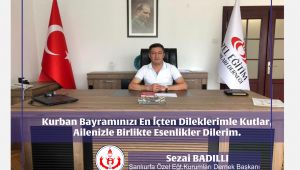 Şoeder Başkanı Sezai Badıllı'dan Bayram Mesajı 