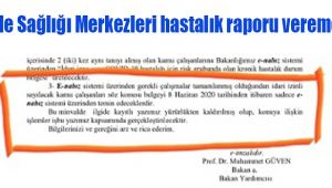 AHEF: Aile Sağlığı Merkezleri hastalık raporu veremez