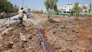 Ahmet Yesevi'deki Yeni Parklarda Çalışmalar Sürüyor