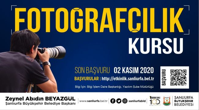 Büyükşehir'den Profesyonel Fotoğrafçılık Kursu