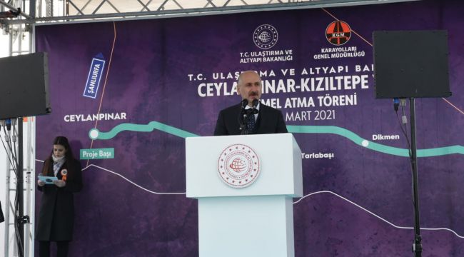 Ceylanpınar-Kızıltepe Bağlantı Yolunda Temel Atıldı