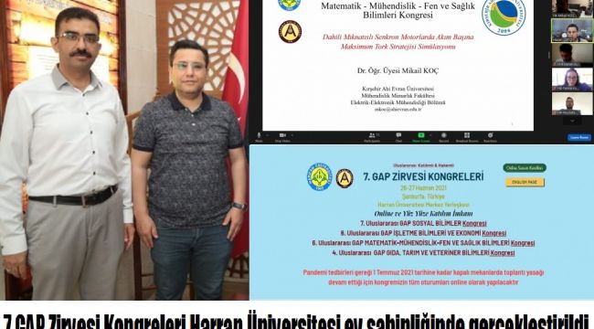 7.GAP Zirvesi Kongreleri Harran Üniversitesi Ev Sahipliğinde Gerçekleştirildi