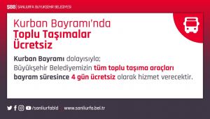 Toplu Taşıma Bayram Süresince Ücretsiz