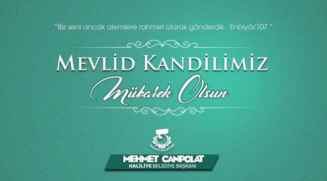 Başkan Canpolat’tan Mevlid Kandili Mesajı