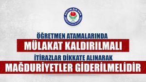 Coşkun: öğretmenlerin sorunları giderilmelidir