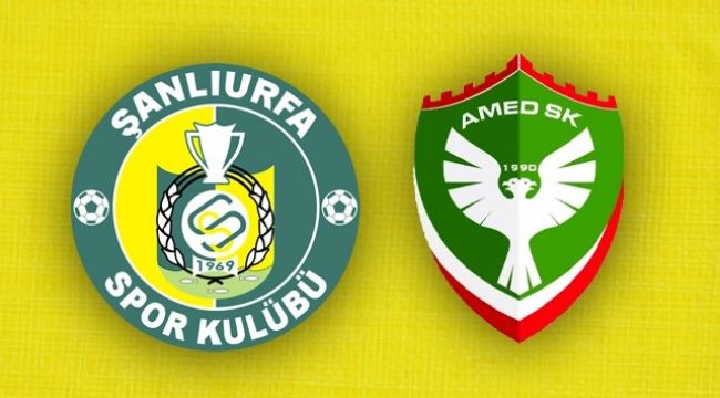 İşte Şanlıurfaspor - Amedspor maçının ilk 11'leri