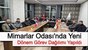 Şanlıurfa Mimarlar Odası'nda Görev Dağılımı