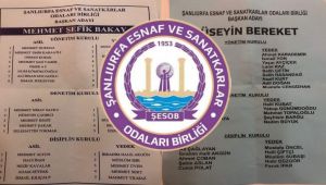 Şanlıurfa Esnaf Odası Başkanı belli oldu