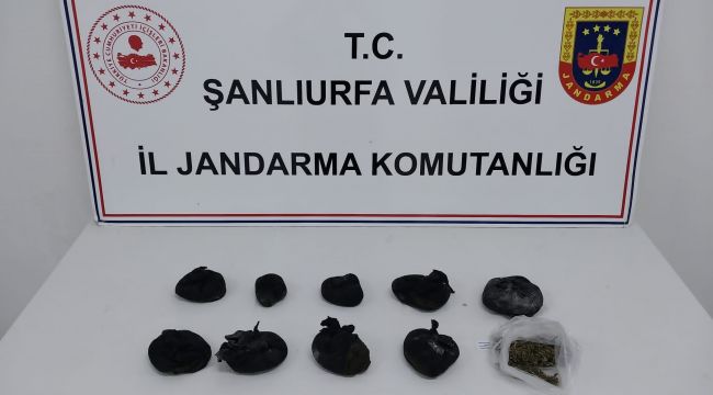  Şanlıurfa İl Jandarma Komutanlığından başarılı uyuşturucu operasyonu