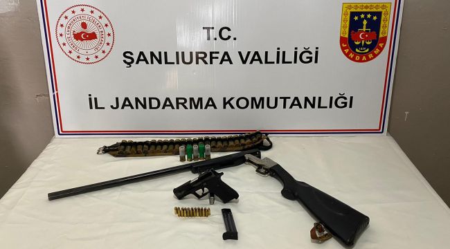 Şanlıurfa İl Jandarma yaptığı operasyonlarda çok sayıda mühimmat ele geçirdi