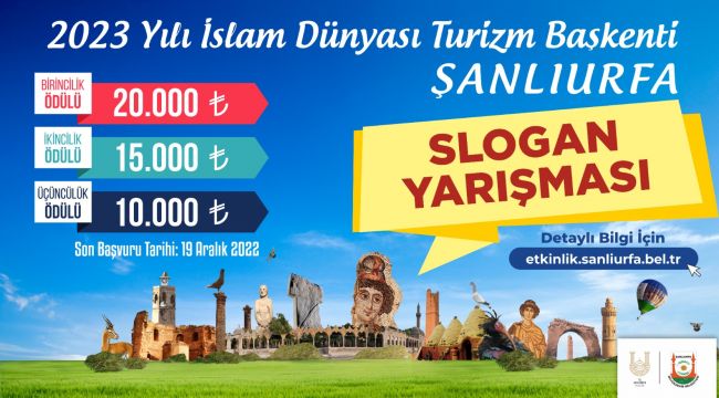 Turizm Başkenti Şanlıurfa’da Logo Ve Slogan Yarışması Başlıyor