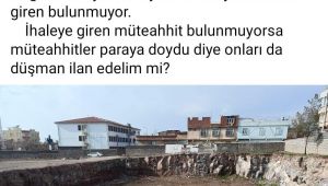 Maliyetler artınca kimse ihaleye girmedi, yıkılan okulun temeli su doldu