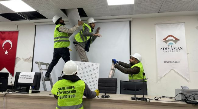 Şanlıurfa Büyükşehir'den Adıyaman Valiliğinde Bakım ve Onarım Çalışması