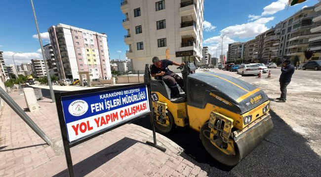 Karaköprü'de Asfaltla Yol Yenileme Çalışmaları Sürüyor