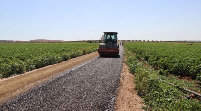 Haliliye Kırsalında Sathi Kaplama Asfalt Çalışmaları Sürüyor