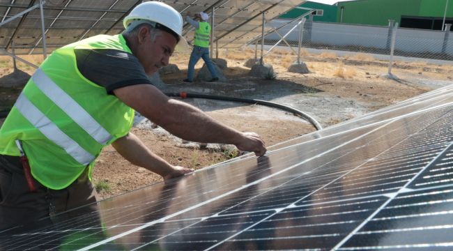 Büyükşehirde Enerji Yatırımları GES İçme Suyu Kuyularında Uygulanıyor