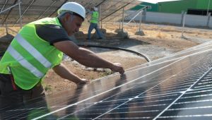 Büyükşehirde Enerji Yatırımları GES İçme Suyu Kuyularında Uygulanıyor