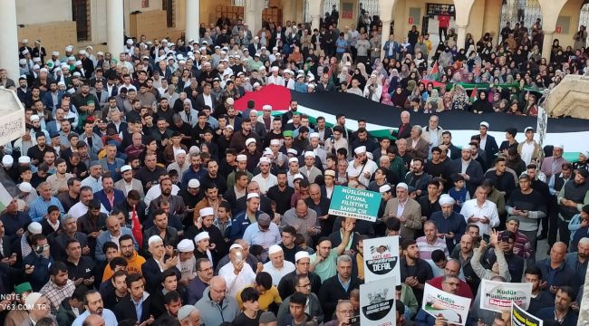 Şanlıurfalıların Filistin’e destek faaliyetleri sürüyor