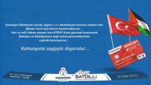 Karaköprü Belediyesi'nden Master Card Boykotu