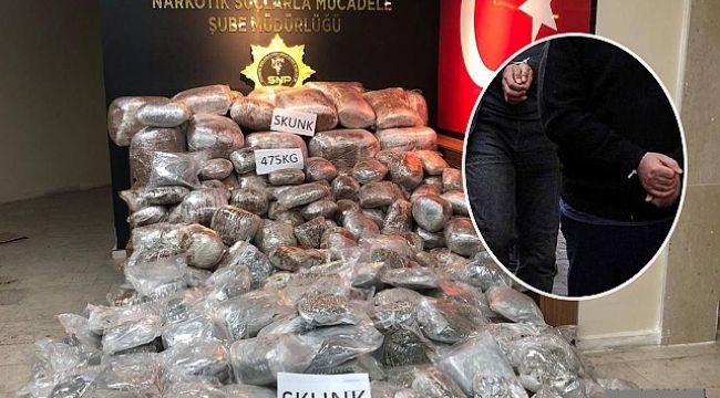 Urfa'da 475 kilogram uyuşturucu ele geçildi! 2 tutuklama