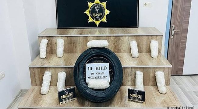 Şanlıurfa'da 10 KG metamfetamin ele geçirildi