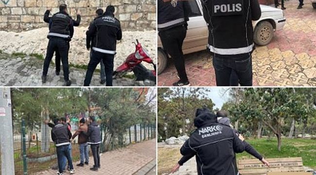 Urfa'da narkotik alan uygulaması! 345 şahıs sorgulandı