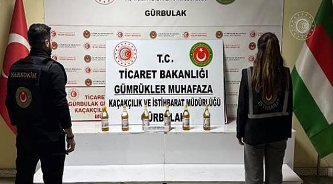 Yağ şişeleri içerisinde kilolarca uyuşturucu madde ele geçirildi! 