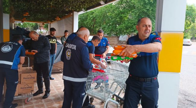 Siverek zabıtası son kullanım tarihi geçen ürünlere el koydu