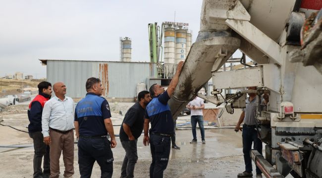 Zabıtalardan Beton Firmalarına Yönelik Denetim