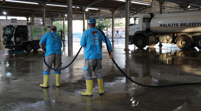 Haliliye’de Kurban Kesim Yerlerinde Temizlik Mesaisi