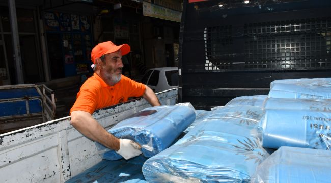 Siverek Belediyesince kurban poşeti dağıtımı yapıldı