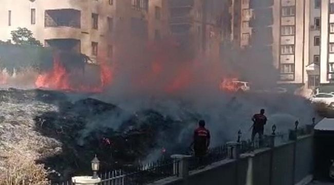 Temizlenmeyen kuru otlar yangına neden oluyor