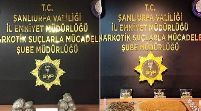 Şanlıurfa'da Uyuşturucu Operasyonu! 3 Gözaltı 