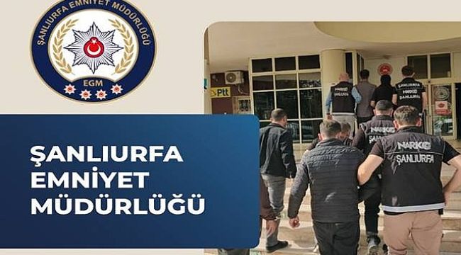 Şanlıurfa'da Uyuşturucu Suçundan 6 Şahıs Tutuklandı! 