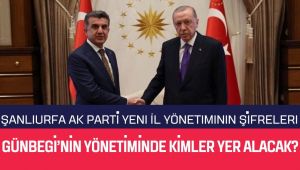 AK Parti Şanlıurfa’da Revizyon Kapıda… Günbegi’nin Yönetiminde Kimler Yer Alacak?