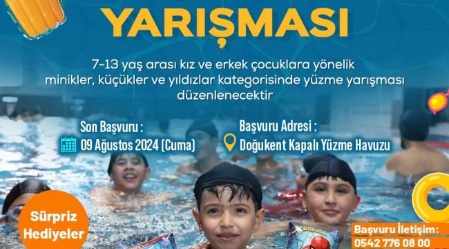 Karaköprü'de Çocuklar Arası Yüzme Yarışması Düzenlenecek