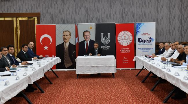 Şanlıurfa’da Yeni Eğitim Yılı Hazırlıkları Ele Alındı