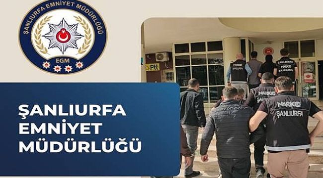 Urfa'da Uyuşturucu Suçundan Aranan 37 Şahıs Tutuklandı 