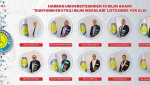 “Dünyanın En Etkili Bilim İnsanları” listesinde Harran Üniversitesi'nden 10 isim yer aldı!