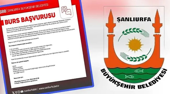 Şanlıurfa Büyükşehir Belediyesi Burs Başvuruları Başladı