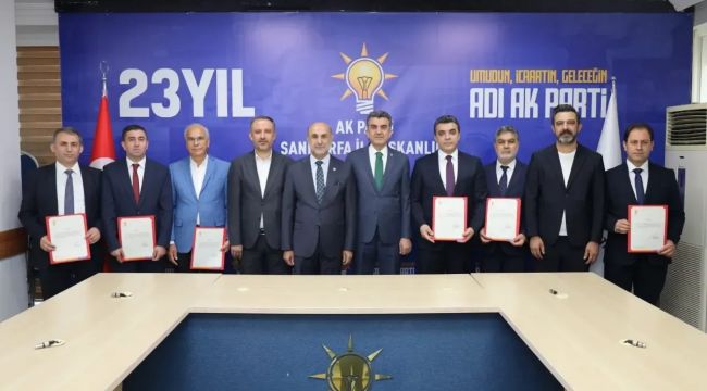 AK Parti Şanlıurfa’da Yeni İlçe Başkanlarını Atadı