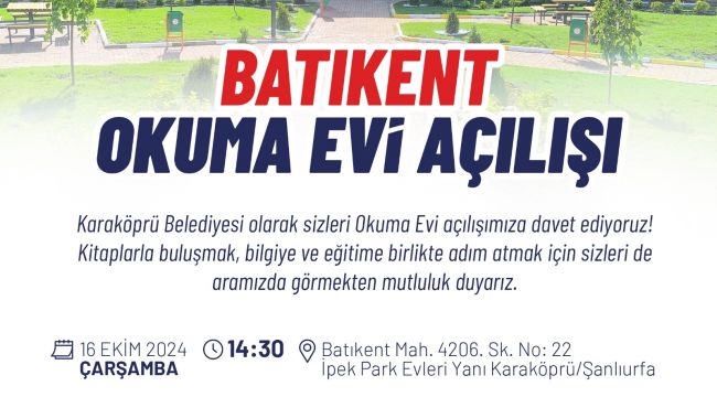 Batıkent Okuma Evi Açılışa Hazır