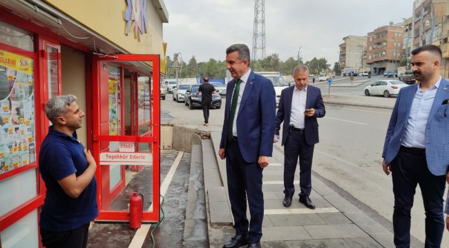 İl Başkanı Günbegi her daim esnafla