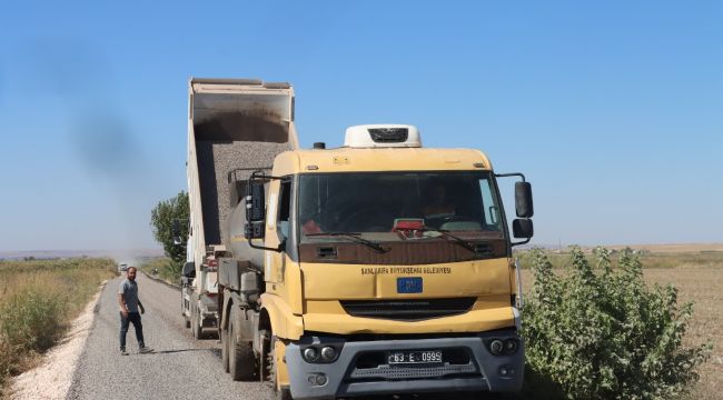 Suruç-Eyyübiye arasındaki grup yolu asfaltlama çalışmaları başladı