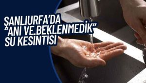 Urfa'da bir günlük su kesintisi! İşte kesinti olacak mahalleler