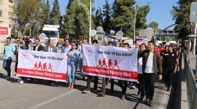 Urfa'da Dünya Yürüyüş Günü ̈ etkinliği düzenlendi